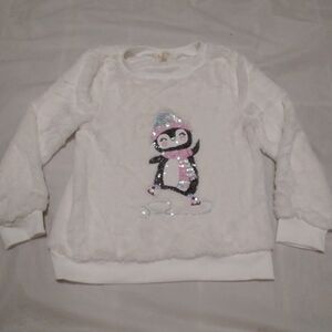 Btween Size 12 NWOT ice Skating Sequence Penguin